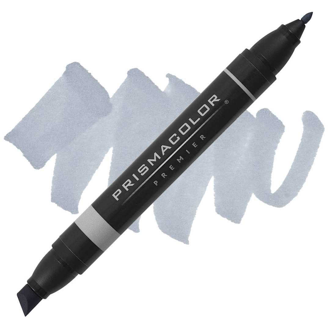 Open in modal - Prismacolor Premier Dual-Ended Art Marker - Cool Grey 50% (marker and swatch)