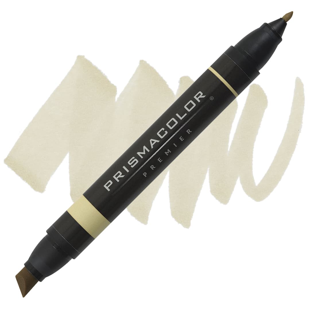 Open in modal - Prismacolor Premier Dual-Ended Art Marker - Parchment (marker and swatch)