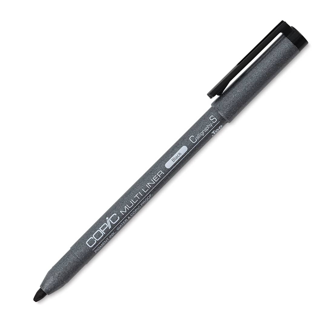 Open in modal - Copic Multiliner Pen - Calligraphy, 2 mm Tip, Black
