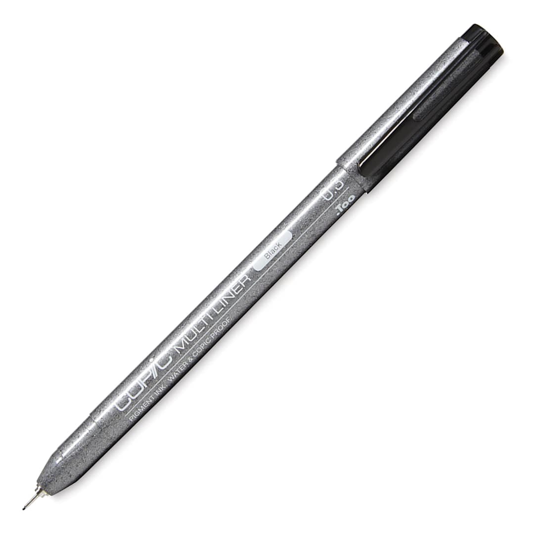 Open in modal - Copic Multiliner Pen - 0.3 mm Tip , Black