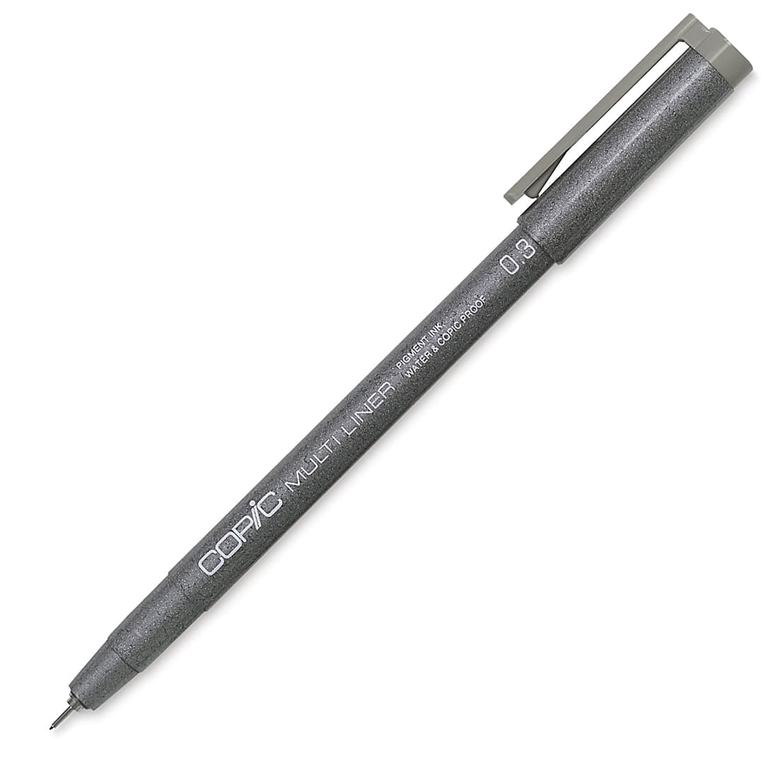 Open in modal - Copic Multiliner Pen - 0.03 mm Tip, Gray