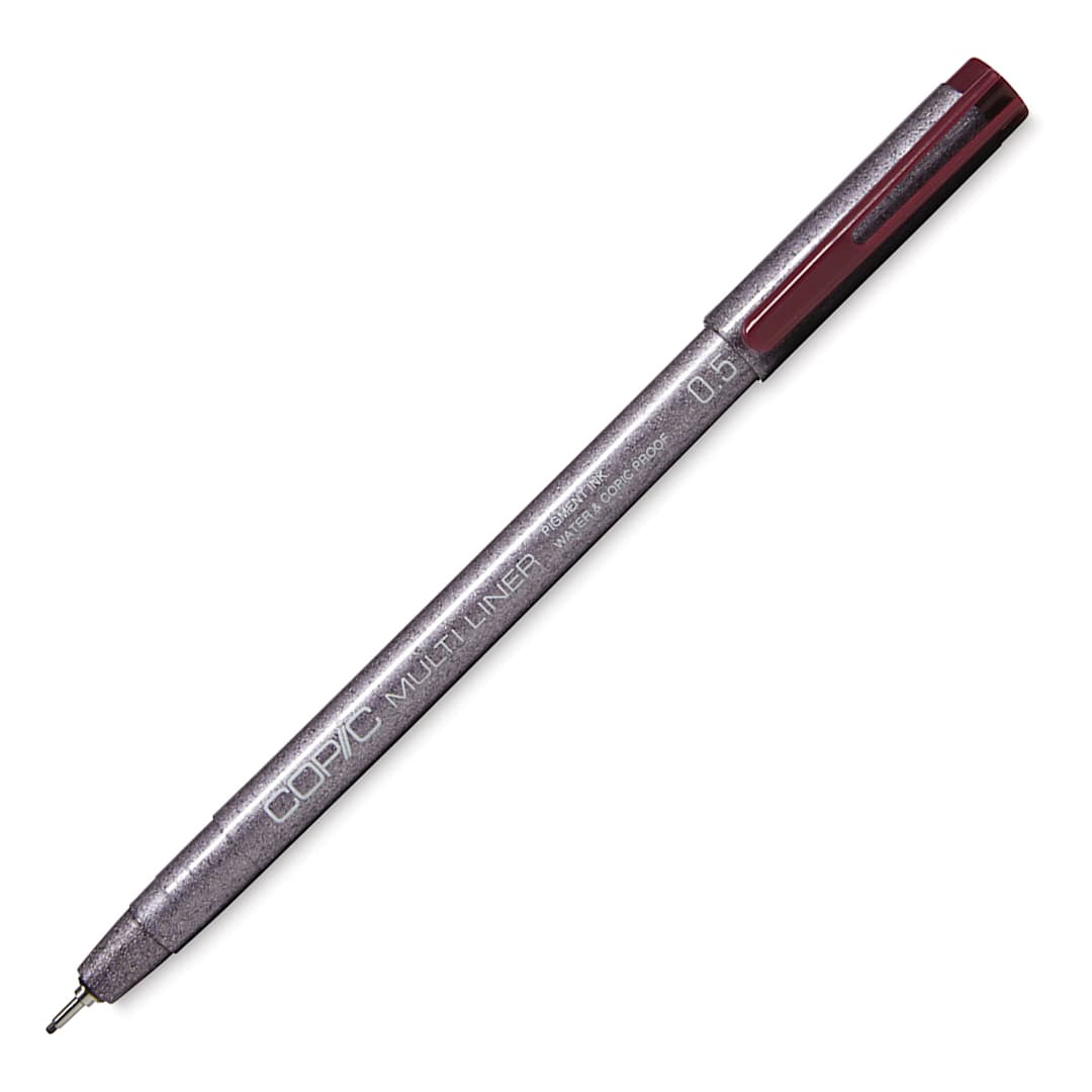 Open in modal - Copic Multiliner Pen - 0.5 mm Tip, Wine