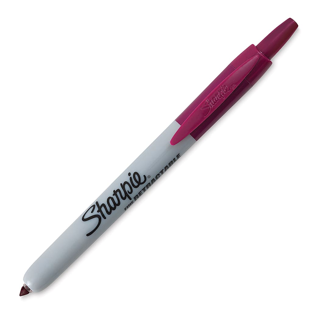 Open in modal - Sharpie Retractable Marker Berry