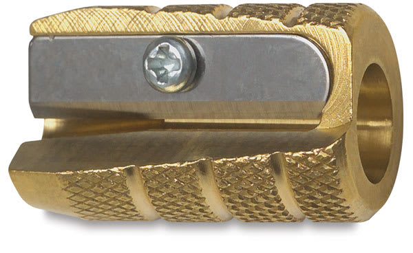 Open in modal - Brass Bullet Pencil Sharpener