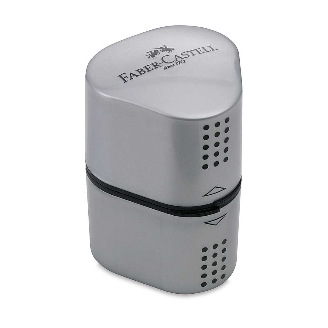 Open in modal - Faber-Castell Grip Trio Sharpener - 3 Hole, Silver