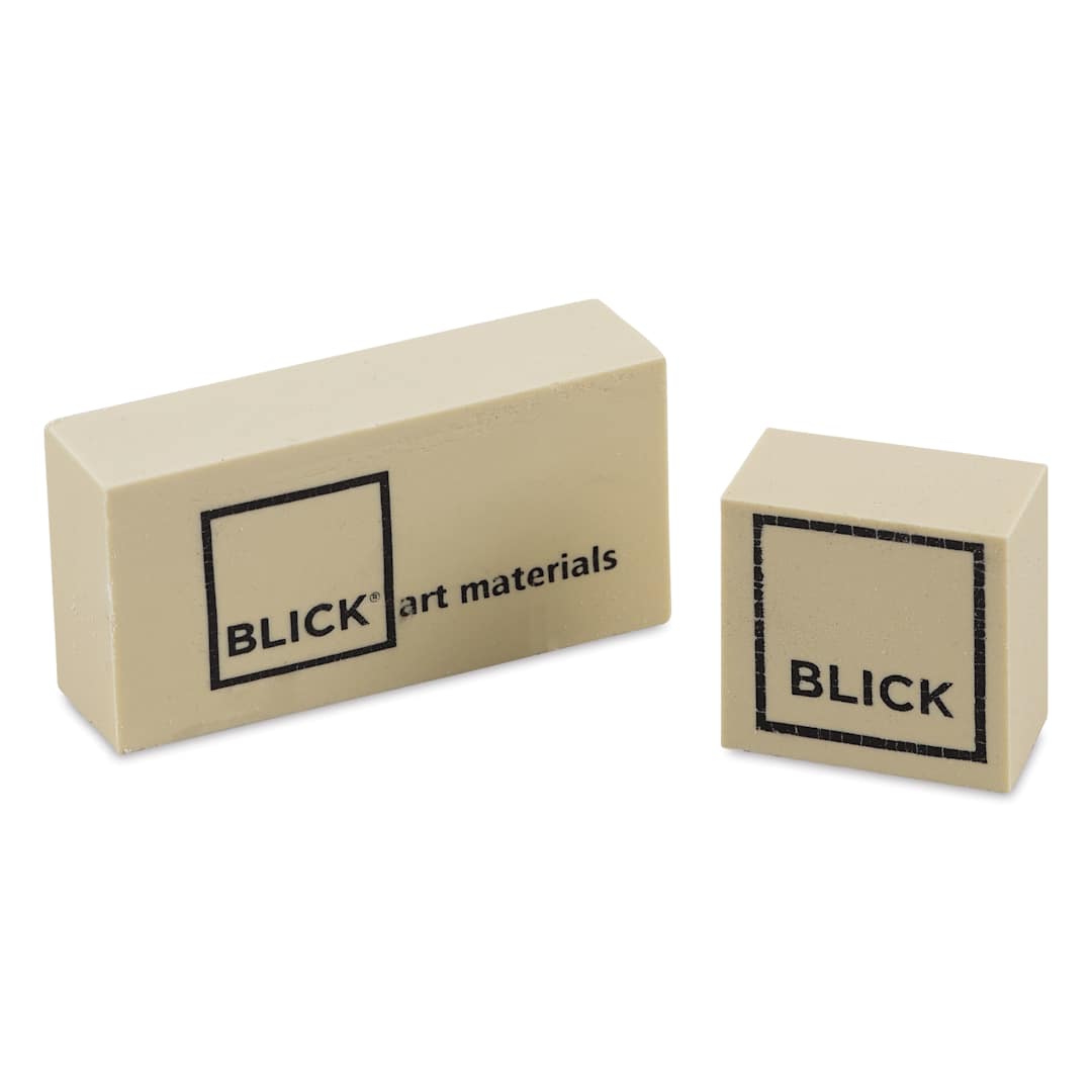 Open in modal - Blick Soap Erasers, Small and Large sizes shown