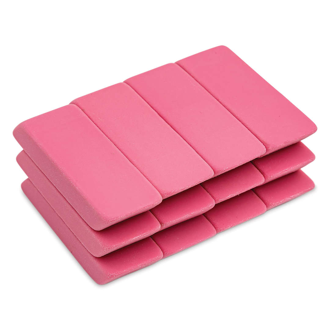Open in modal - Soft Pink Beveled Eraser - Medium, Pack of 12