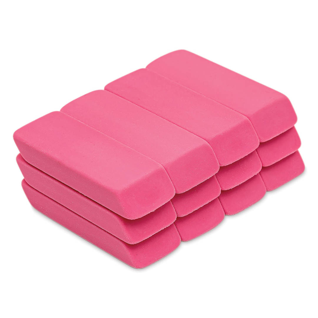 Open in modal - Soft Pink Beveled Eraser - Large, Pack of 12