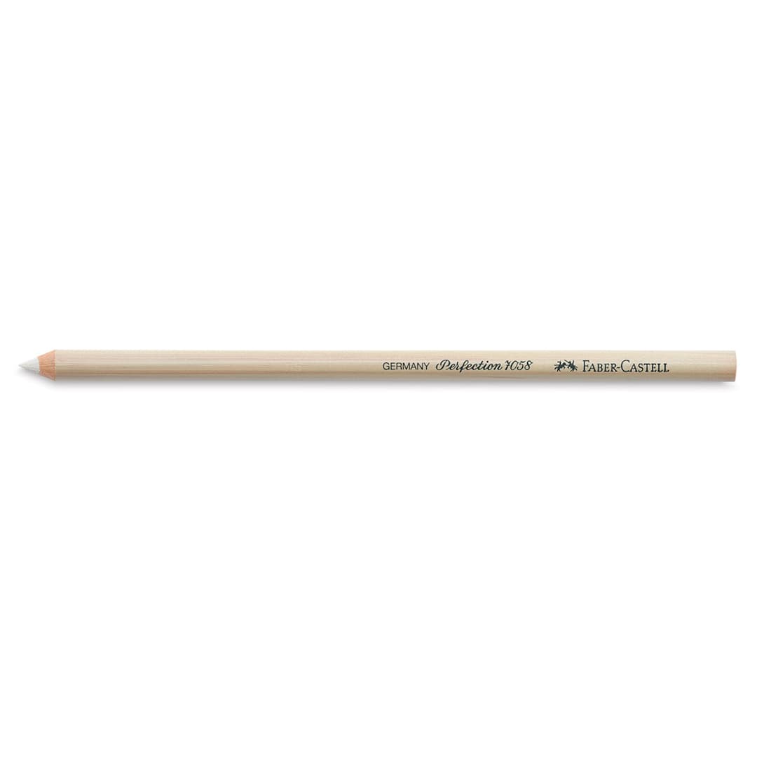 Open in modal - Faber-Castell Perfection Eraser Pencil - Single Pencil, #7058 White Eraser