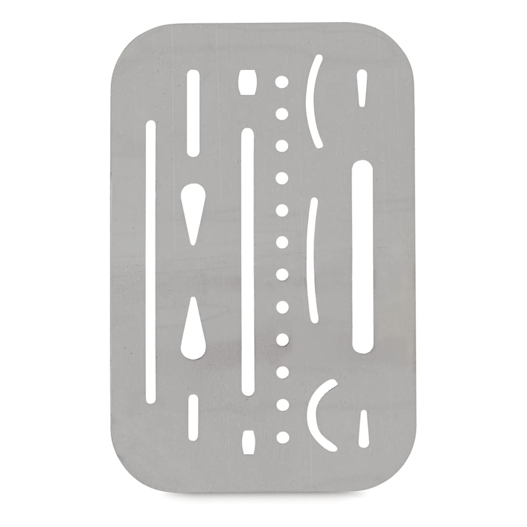 Open in modal - Westcott Erasing Shield - Top view of Shield