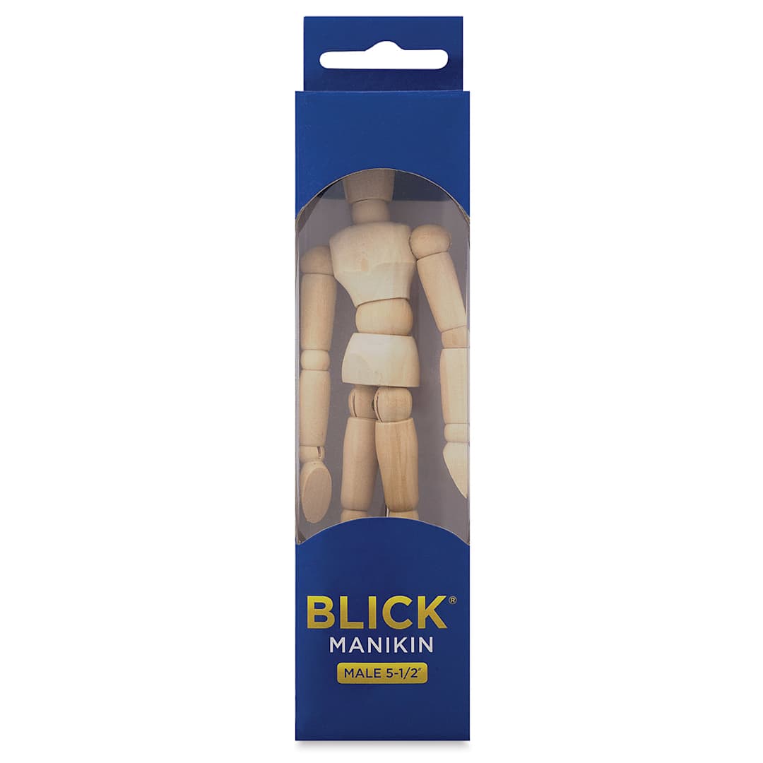 Open in modal - Blick Hardwood Manikin - 5-1/2'' tall, In Packaging