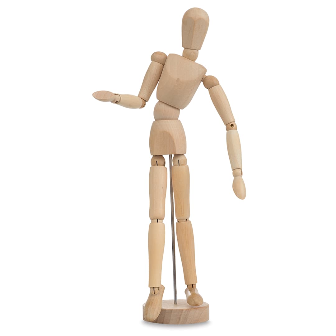 Open in modal - Blick Hardwood Manikin  - 8", Male