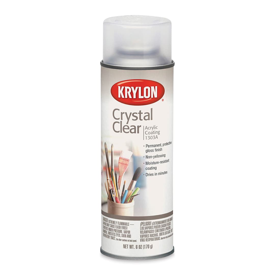 Open in modal - Krylon Crystal Clear Acrylic Coating - 6 oz, Spray Can