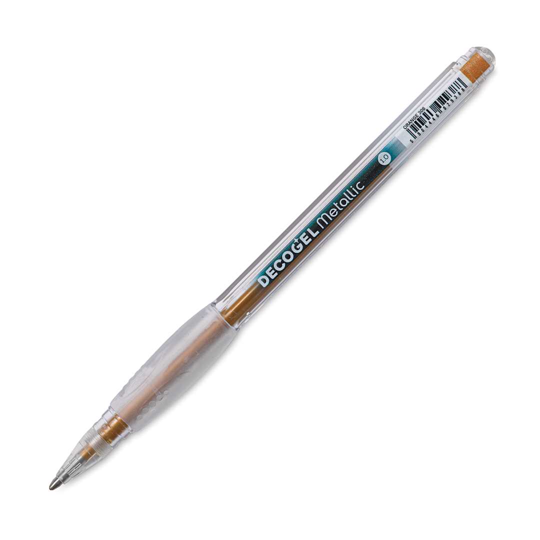 Open in modal - Karin DecoGel Metallic Pen - 306, Orange, cap off