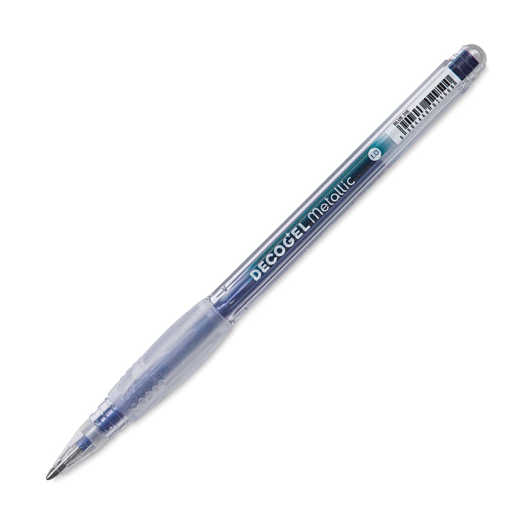 Open in modal - Karin DecoGel Metallic Pen - 318, Blue, cap off
