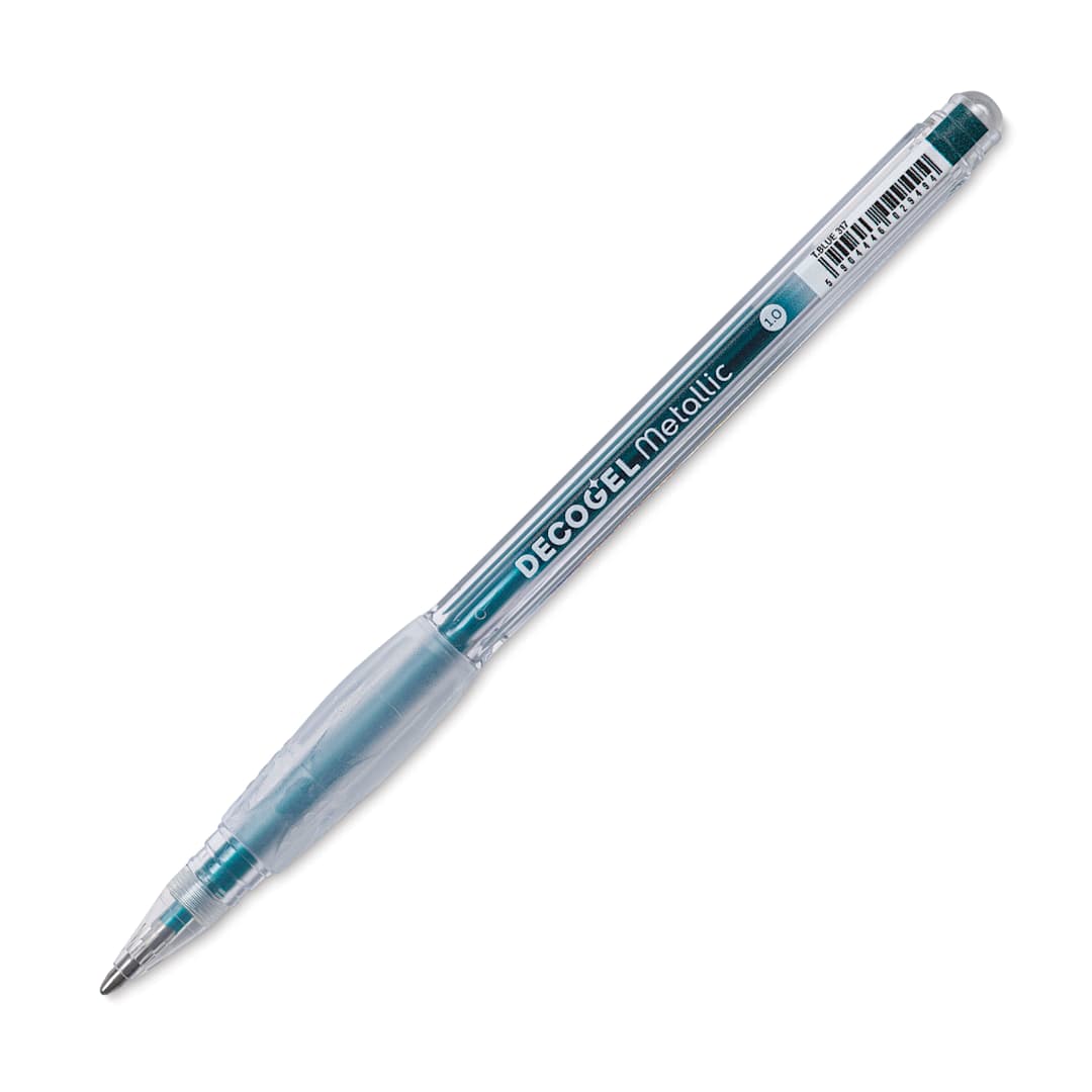 Open in modal - Karin DecoGel Metallic Pen - 317, T. Blue, cap off