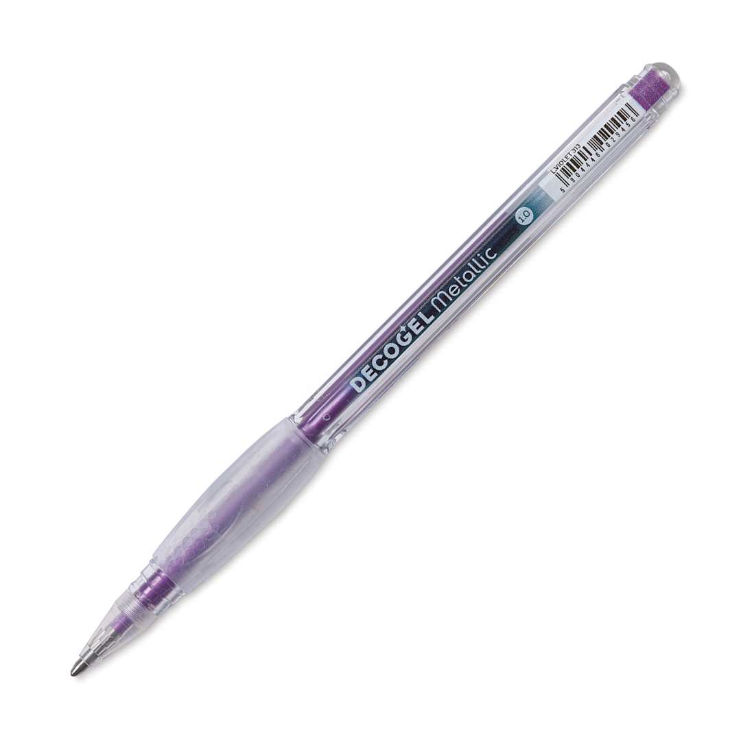 Open in modal - Karin DecoGel Metallic Pen - 313, L. Violet, cap off