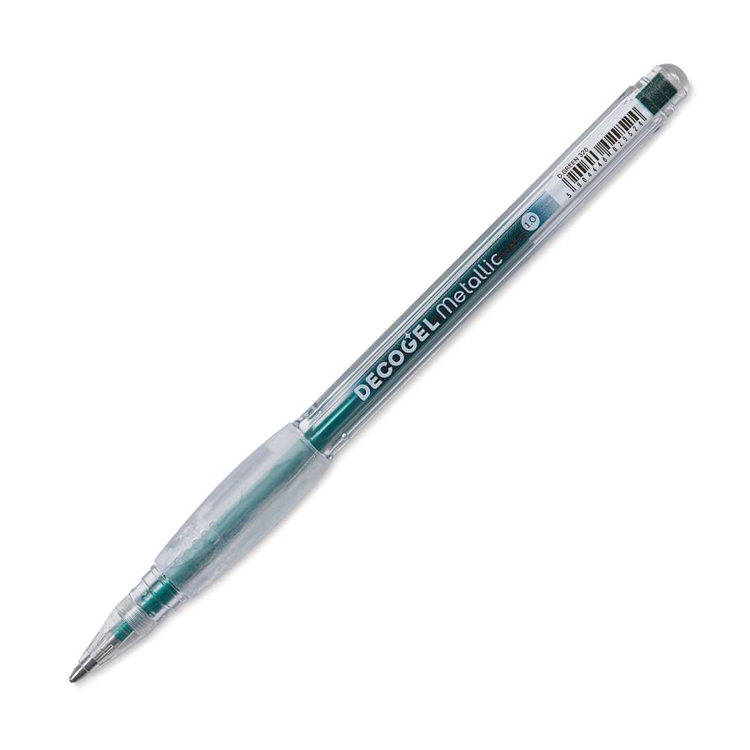 Open in modal - Karin DecoGel Metallic Pen - 320, D. Green, cap off