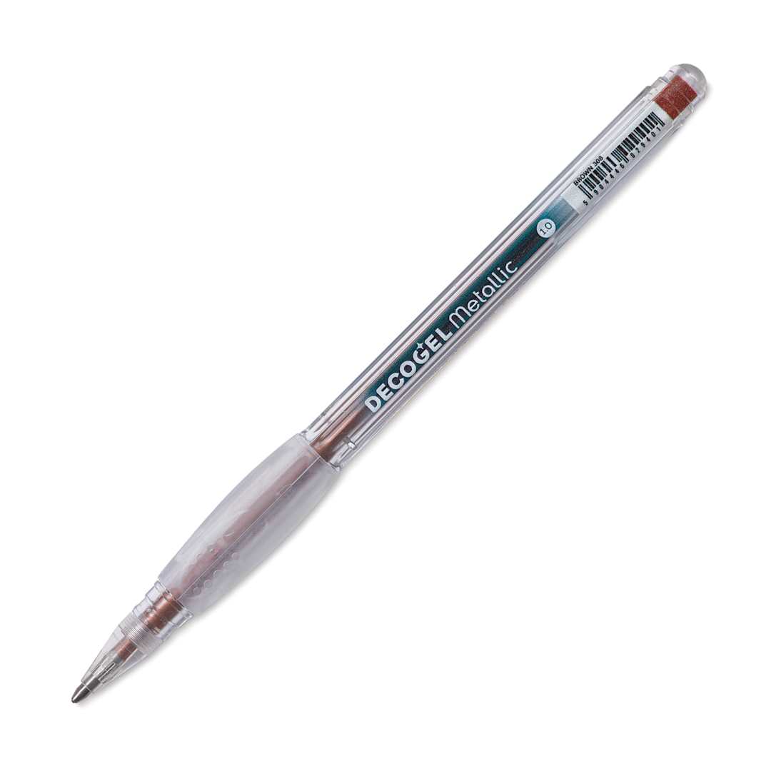 Open in modal - Karin DecoGel Metallic Pen - 308, Brown, cap off