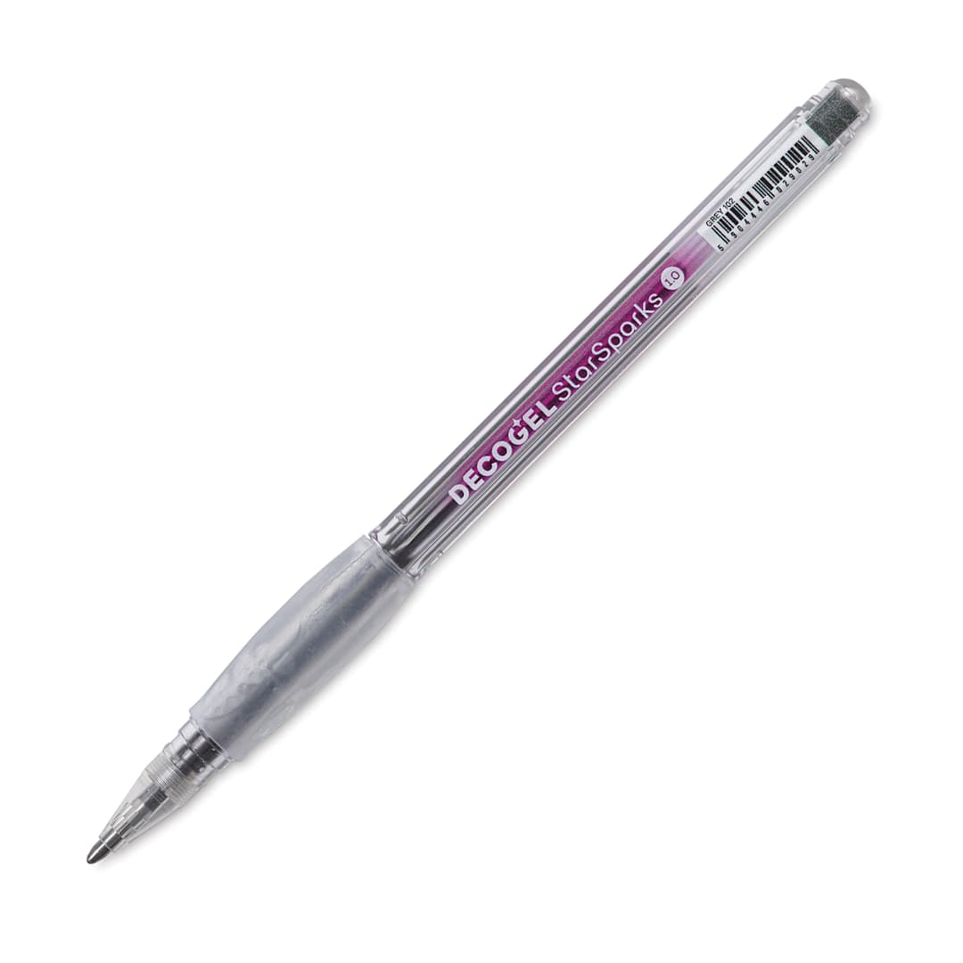 Open in modal - Karin DecoGel StarSparks Pen - 102, Gray, cap off