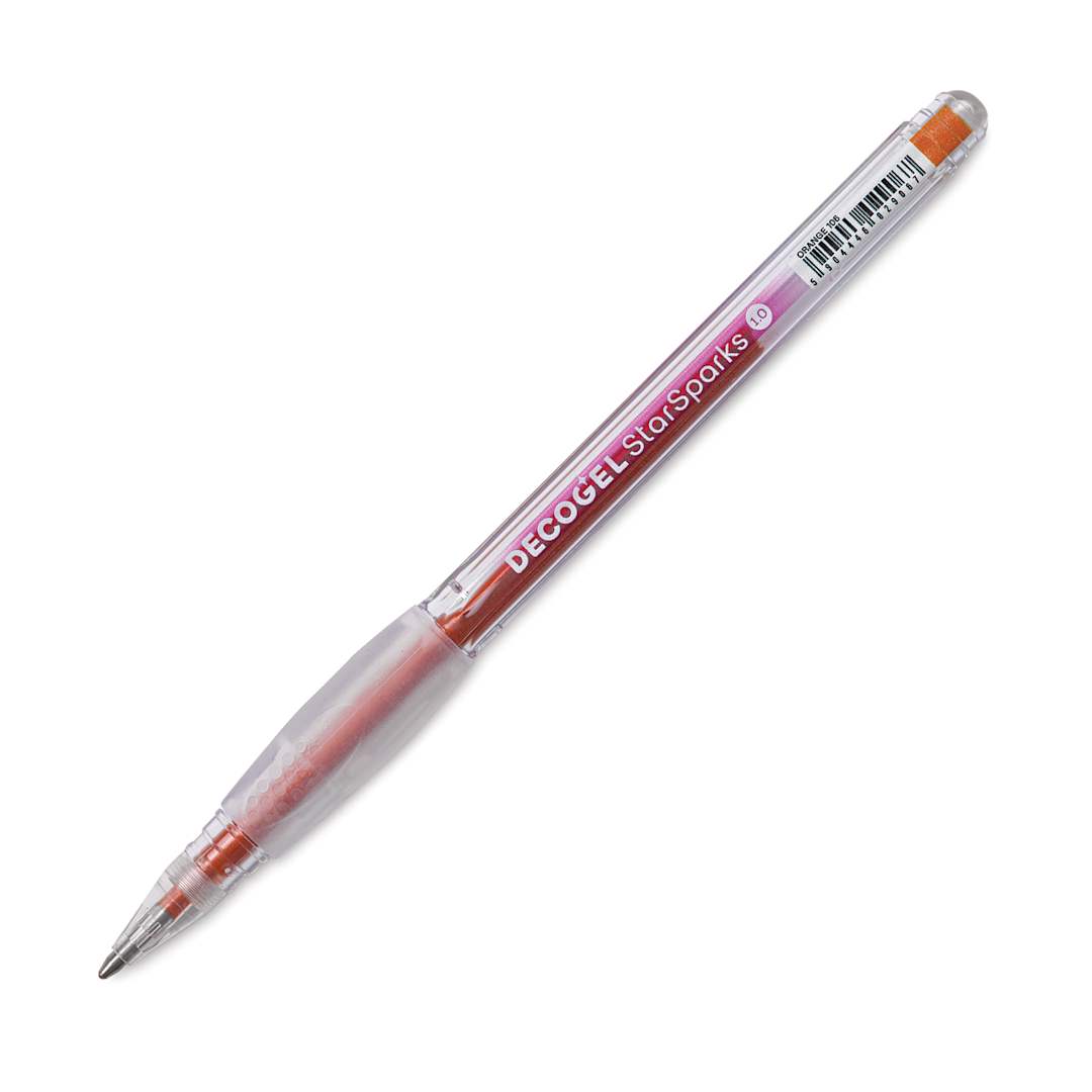 Open in modal - Karin DecoGel StarSparks Pen - 106, Orange, cap off