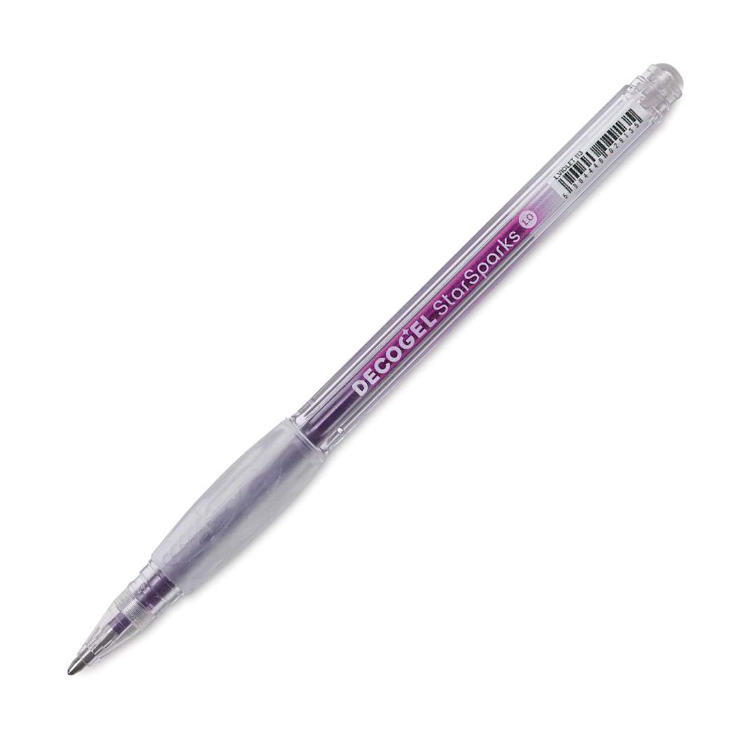 Open in modal - Karin DecoGel StarSparks Pen - 113, L. Violet, cap off