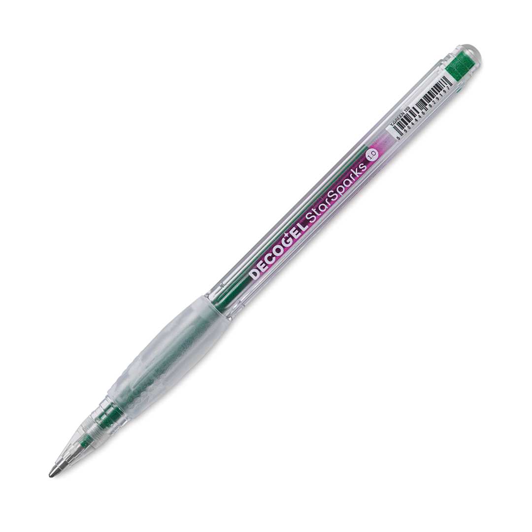 Open in modal - Karin DecoGel StarSparks Pen - 119, Y. Green, cap off