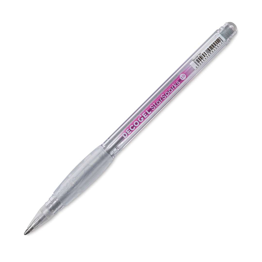 Open in modal - Karin DecoGel StarSparks Pen - 101, Silver, cap off