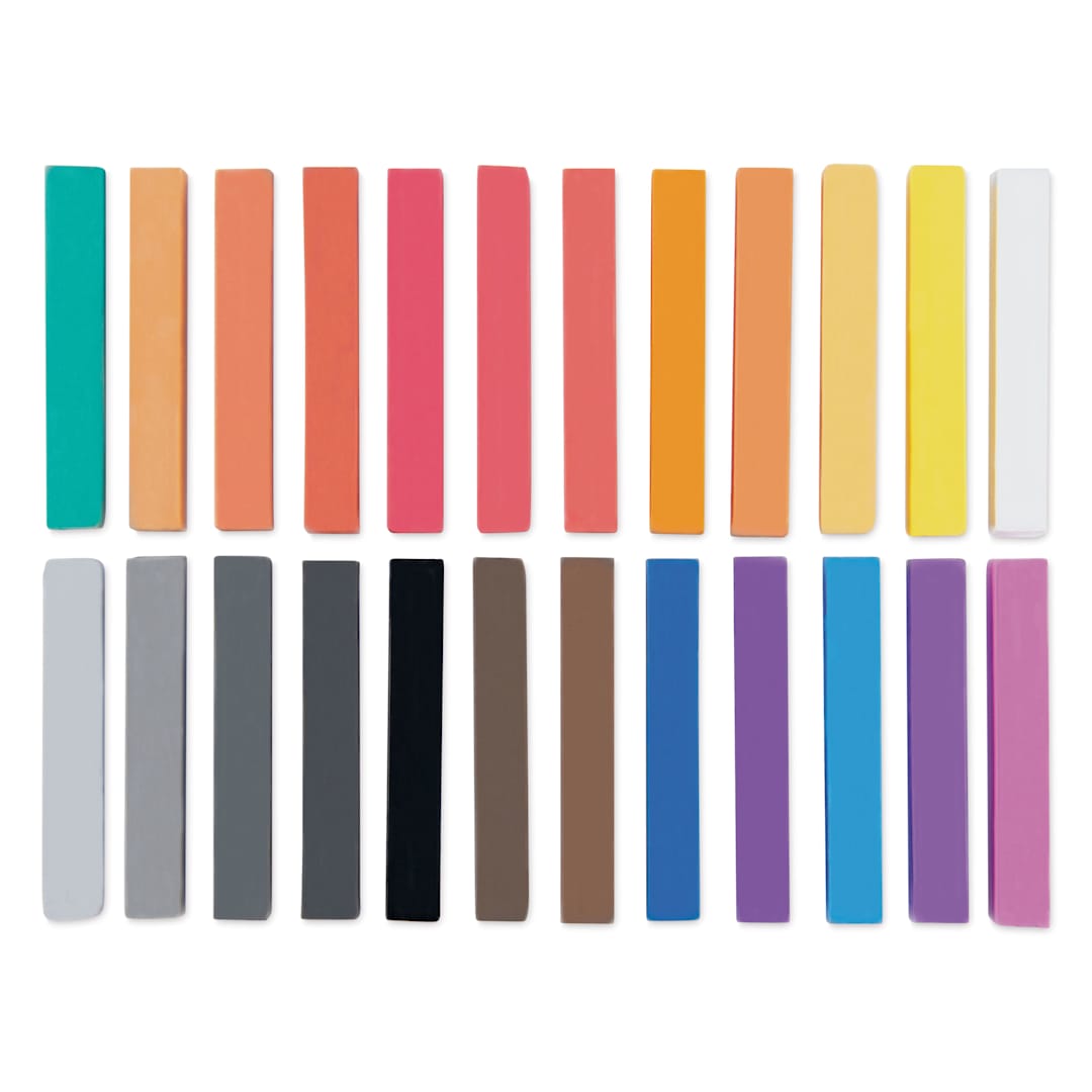 Open in modal - Royal & Langnickel Soft Pastel Set - Set of 24, Portrait, out of packaging