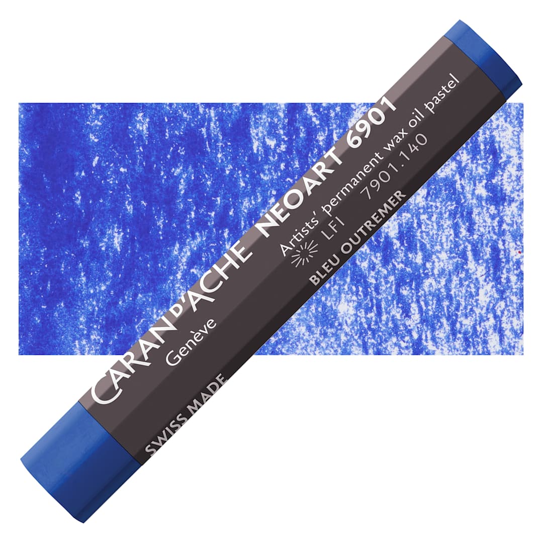 Open in modal - Caran d’Ache Neoart 6901 Pastel - Ultramarine, pastel and swatch