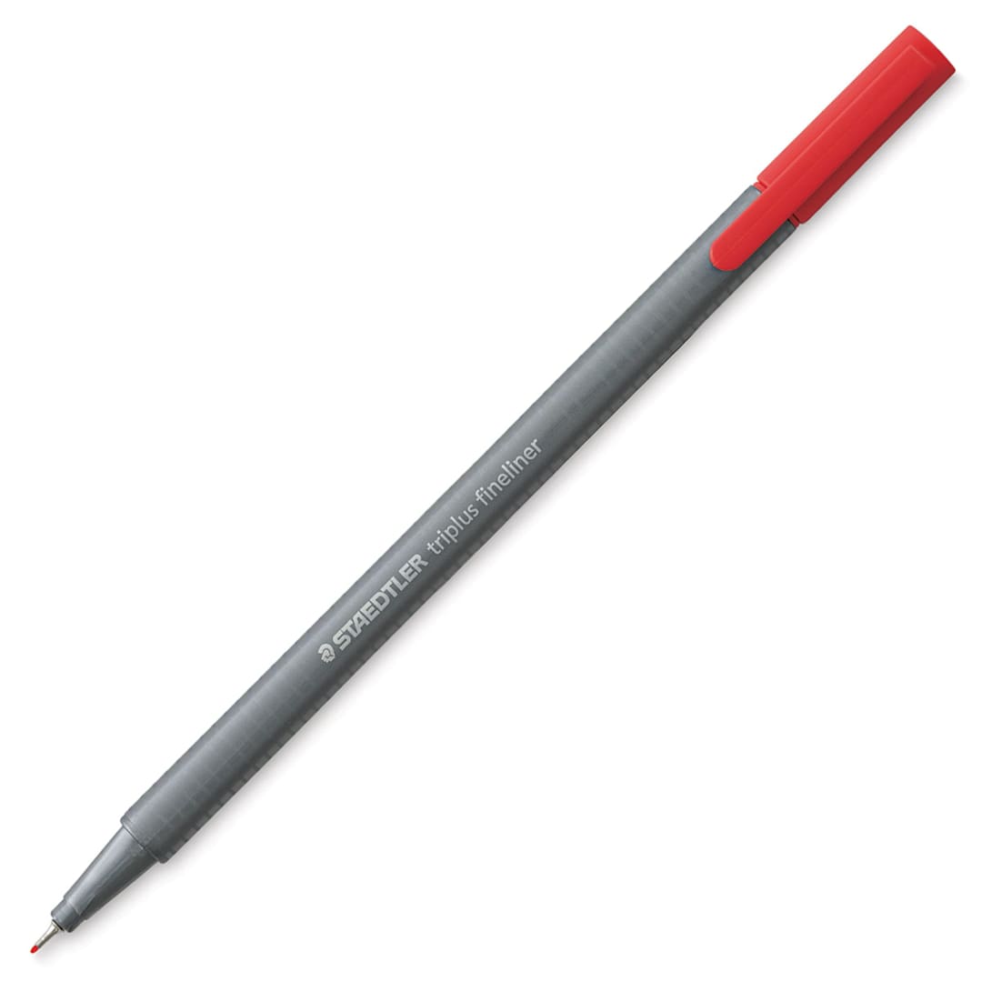 Open in modal - Staedtler Triplus Fineliner Pen - Red
