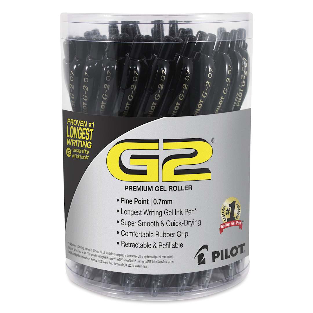 Open in modal - Pilot G2 Gel Pen - 0.7 mm, Black, Pkg of 35