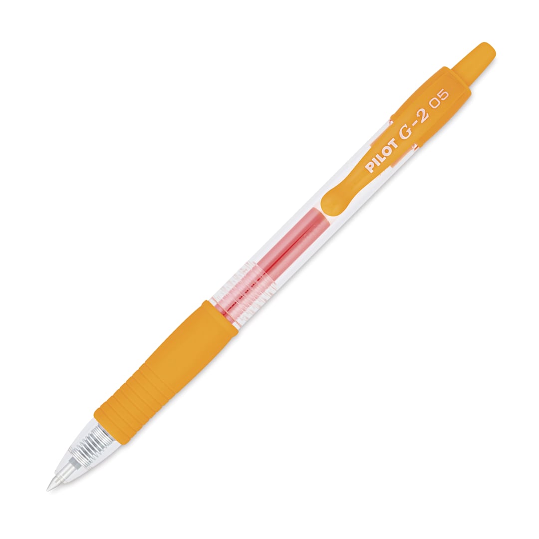 Open in modal - Pilot G2 Gel Pen - .5 mm, Orange, Extra Fine