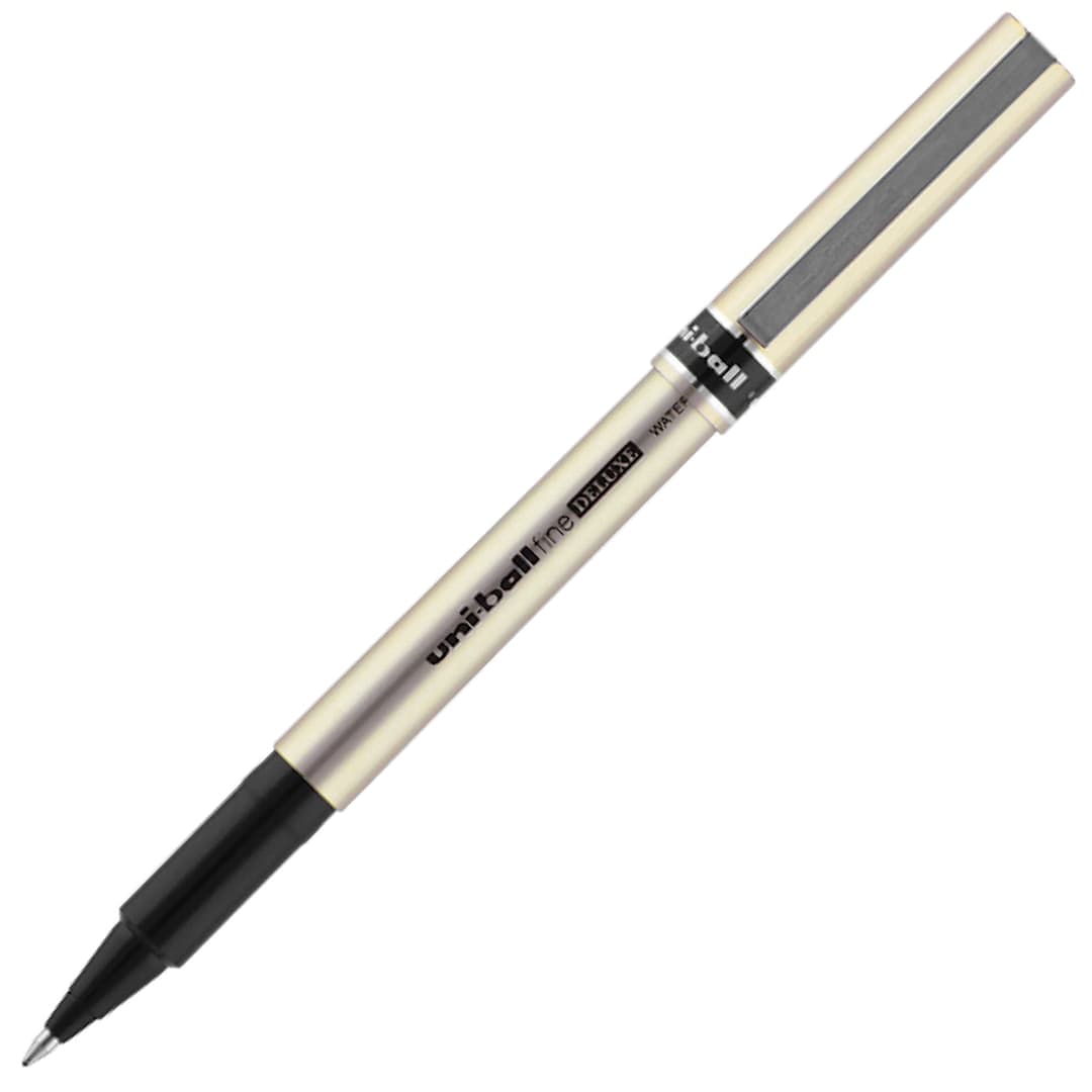Open in modal - Uni-Ball Deluxe Rollerball Pen - Fine Tip, 0.7 mm, Black