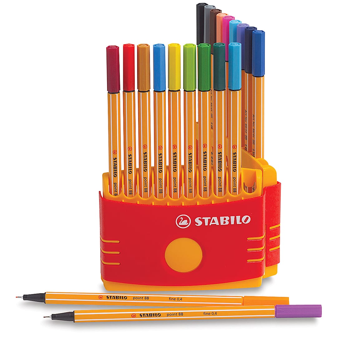 Open in modal - Stabilo Point 88 Fineliner Pen Set - Color Parade, Set of 20