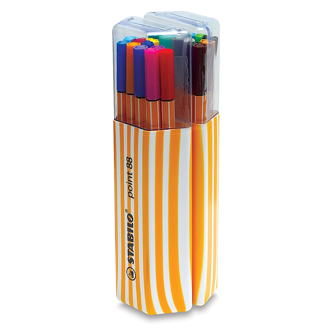 Open in modal - Stabilo Point 88 Fineliner Pen Set - Assorted Colors, Twin Pack, Set of 20