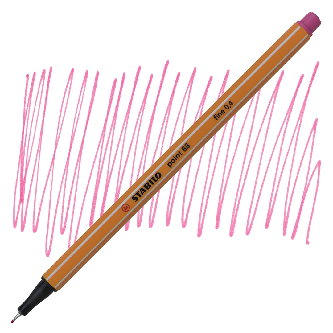 Open in modal - Stabilo Point 88 Fineliner Pen - Heliotrope pen and swatch