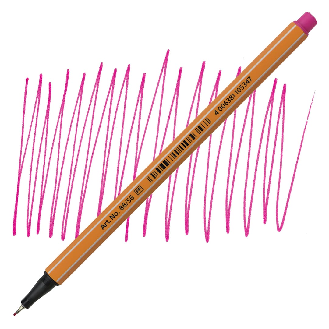 Open in modal - Stabilo Point 88 Fineliner Pen - Pink pen and swatch