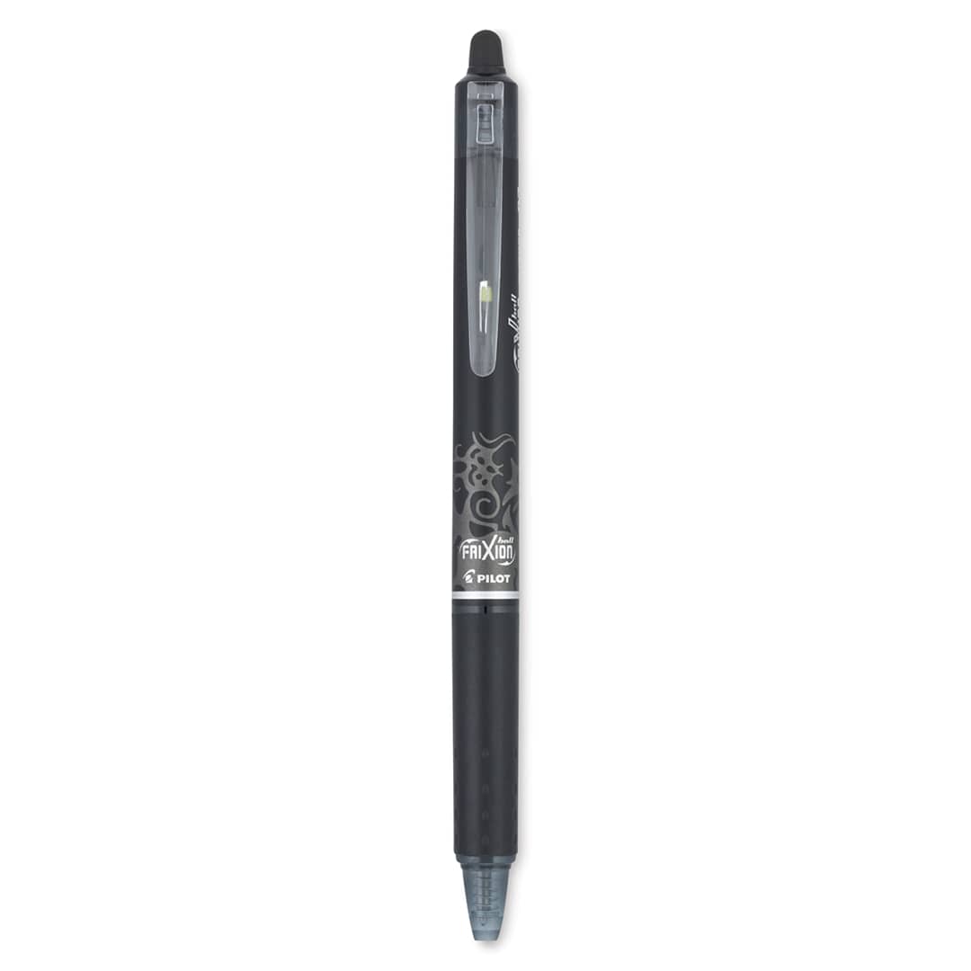 Open in modal - Pilot Frixion Clicker Erasable Gel Pen - Retractable, Black, Fine