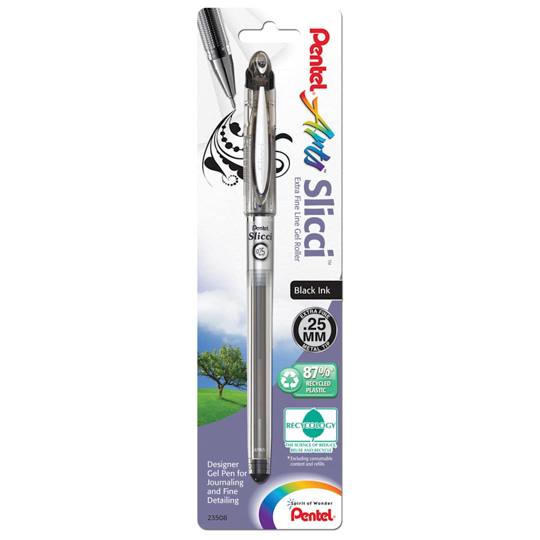 Open in modal - Slicci Gel Pen Black - Carded - Peggable