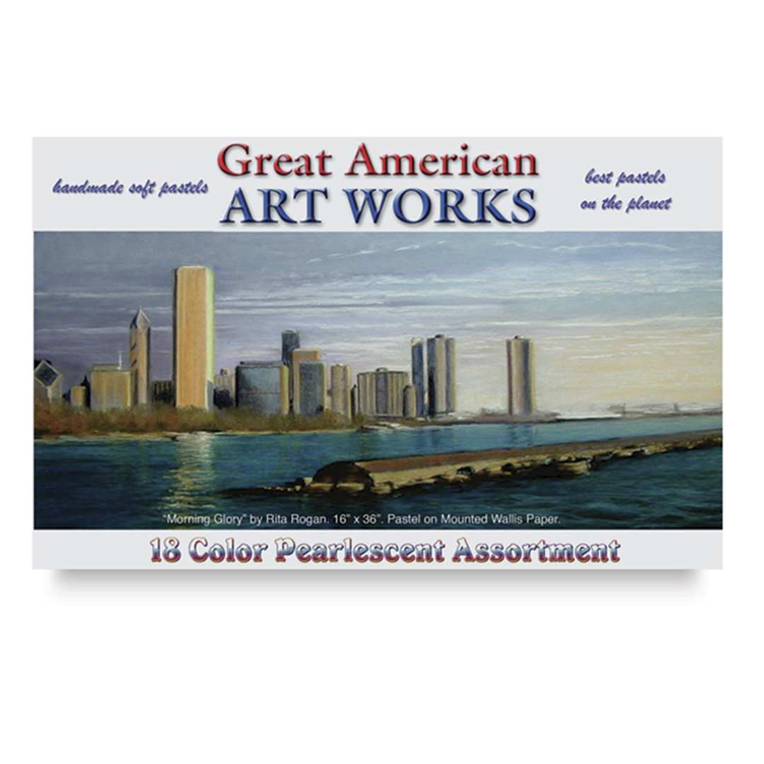 Open in modal - Great American Art Works Pastel Set - Pearlescent , Set of 18