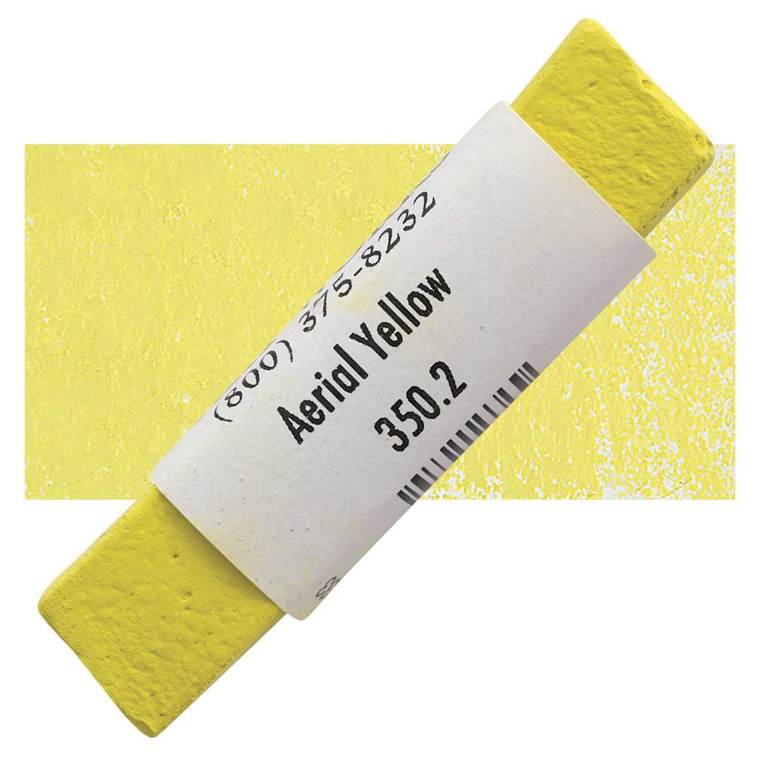 Open in modal - Great American Handmade Pastel - Aerial Yellow 2, 350.2 pastel and swatch