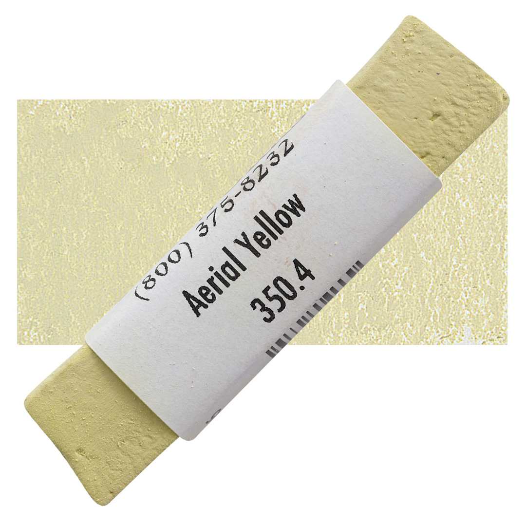 Open in modal - Great American Handmade Pastel - Aerial Yellow 4, 350.4 pastel and swatch