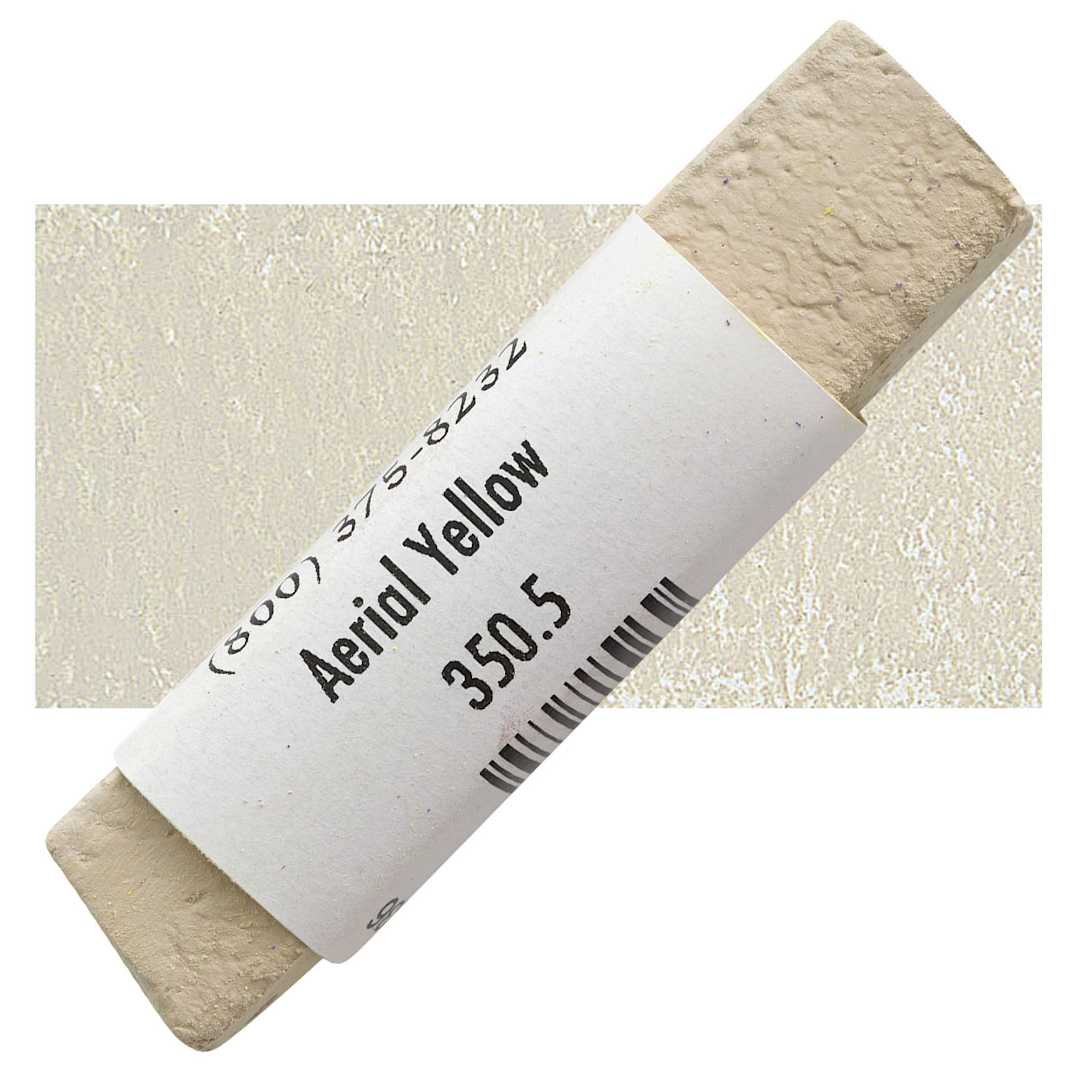 Open in modal - Great American Handmade Pastel - Aerial Yellow 5, 350.5 pastel and swatch