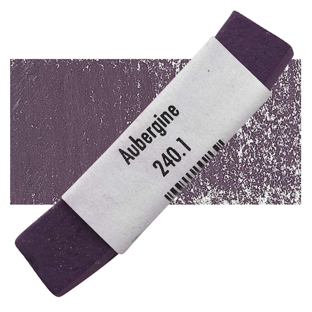 Open in modal - Great American Handmade Pastel - Aubergine 1, 240.1 pastel and swatch