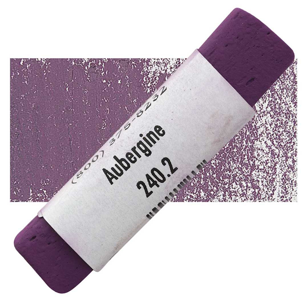 Open in modal - Great American Handmade Pastel - Aubergine 2, 240.2 pastel and swatch