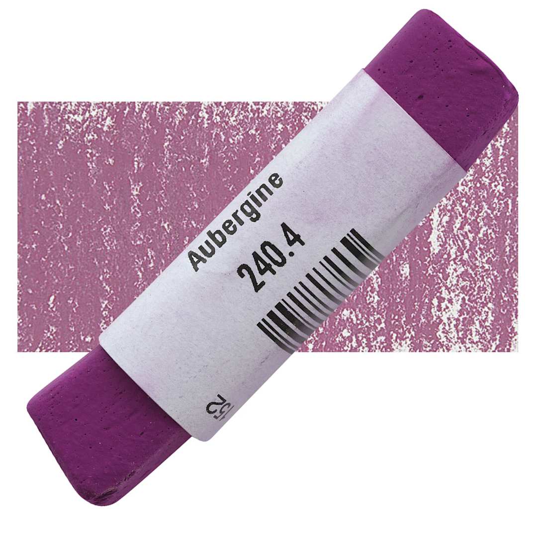 Open in modal - Great American Handmade Pastel - Aubergine 4, 240.4 pastel and swatch