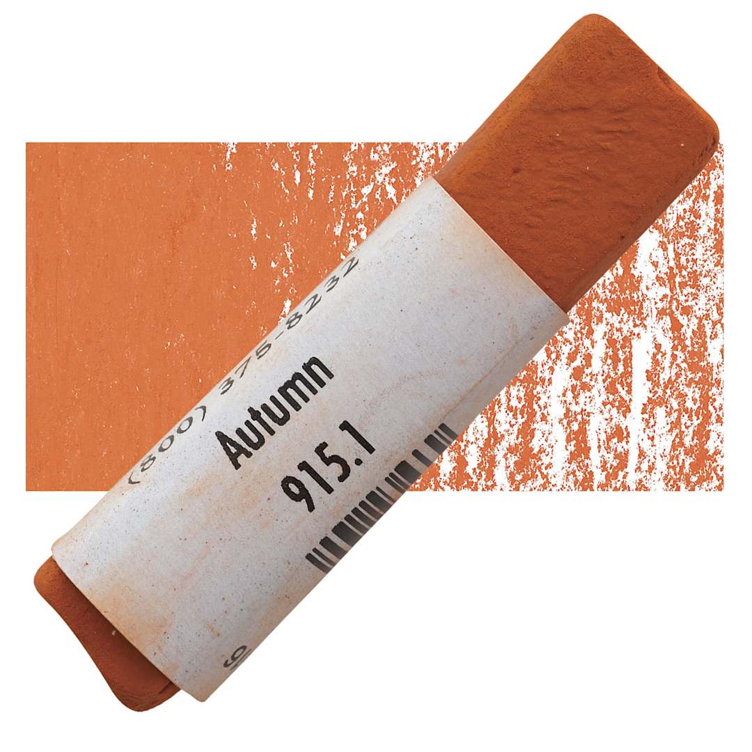 Open in modal - Great American Handmade Pastel - Autumn 1, 915.1 pastel and swatch