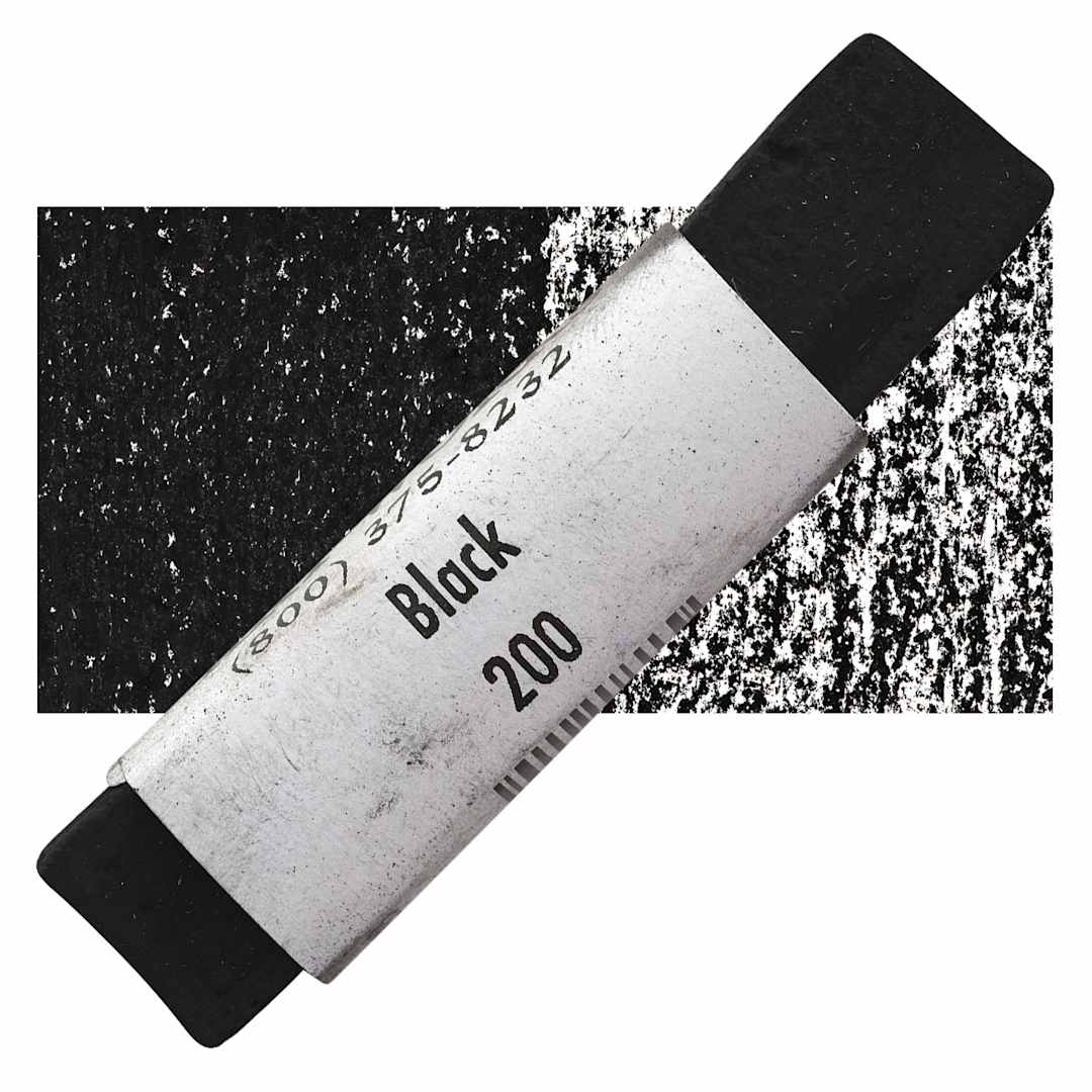 Open in modal - Great American Handmade Pastel - Black, 200 pastel and swatch