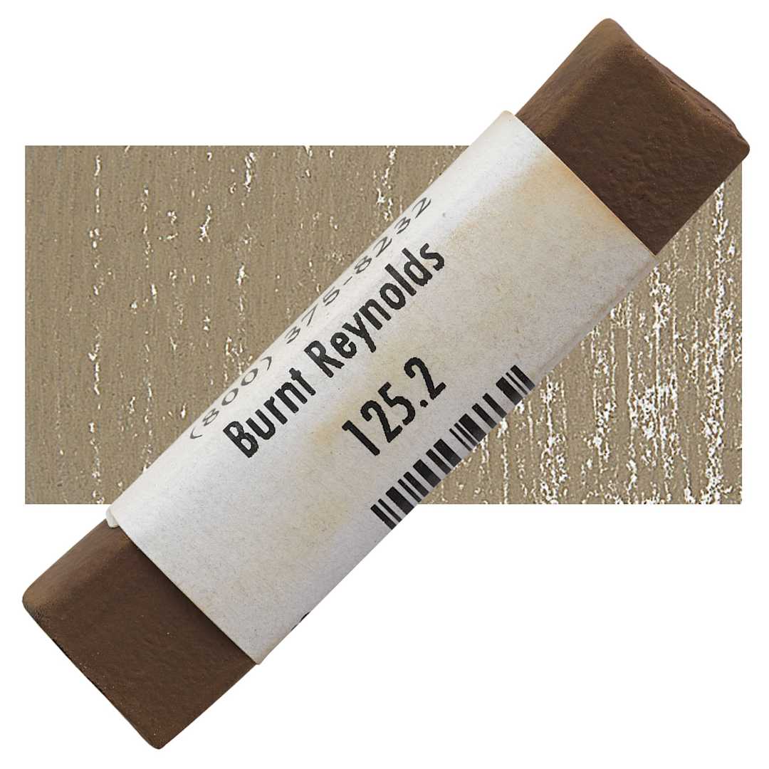 Open in modal - Great American Handmade Pastel - Burnt Reynolds 2, 125.2 pastel and swatch